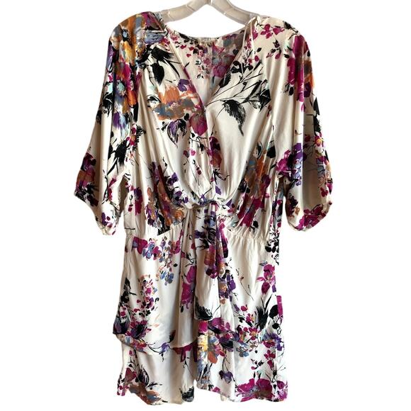 Umgee Floral Mini Dress with Lots of Feminine Details Bright Colorful! - Picture 2 of 8